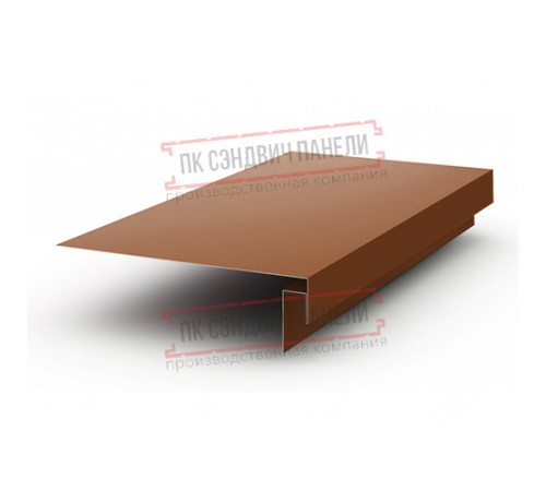 Планка карнизного свеса сложная 250х50х2000 PURMAN-Argillite-0.5