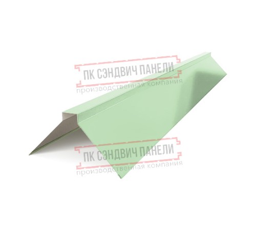 Планка конька плоского 190х190х2000 ПЭ-6019-0.45