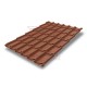 Металлочерепица Классик RAL8004 Drap-0,45