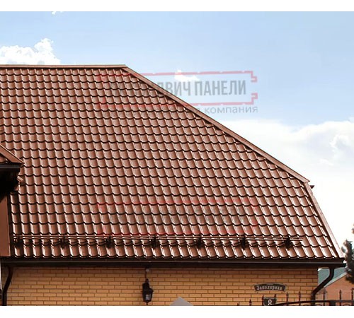 Металлочерепица Классик RAL8004 Satin-0,5