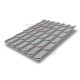 Металлочерепица классик плюс RAL9006 Satin-0.5