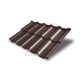 Металлочерепица модульная Квинта Uno 3D RAL8017 Satin-0,5