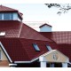 Металлочерепица Квадро профи RAL3005 Velur-0,5