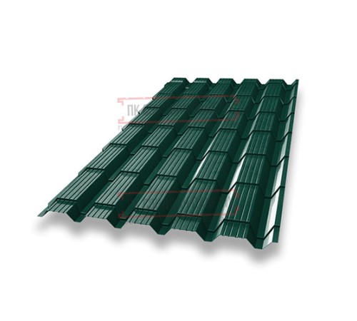 Металлочерепица Монкатта RAL6005 Полиэстер-0,4