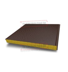 Сэндвич панели акустические стеновые с минеральной ватой, ширина 1200 мм, толщина 120 мм, 0.5/0.5, RAL8017
