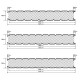 Стеновые алюминиевые сэндвич панели с пенополиуретаном, ширина 1000 мм, толщина 120 мм, 0.5/0.5