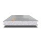 Сэндвич панели гладкие с пенополистиролом, ширина 1200 мм, толщина 80 мм, 0.5/0.5, RAL7004