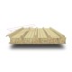 Сэндвич панели кровельные с минеральной ватой, ширина 1200 мм, толщина 250 мм, 0.5/0.5, RAL1014