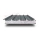 Сэндвич панели кровельные с пенополистиролом, ширина 1200 мм, толщина 20 мм, 0.5/0.5, RAL7011
