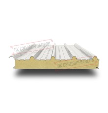 Сэндвич панели кровельные с пенополиуретаном, ширина 1000 мм, толщина 150 мм, 0.5/0.5, RAL9010