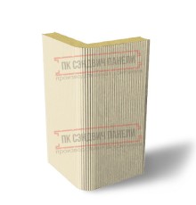 Угловая сэндвич-панель вертикальная из пенополиизоцианурата, 0.5/0.5, ширина 1000 мм, толщина 30 мм, RAL1015