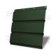 Софит металлический центральная перфорация 0,5 GreenCoat Pural BT с пленкой RR 11 темно-зеленый (RAL 6020 хромовая зелень)