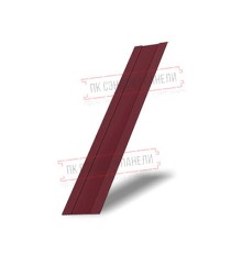 Крепежная планка жалюзи Milan,Tokyo 0,45 PE с пленкой RAL 3005 красное вино