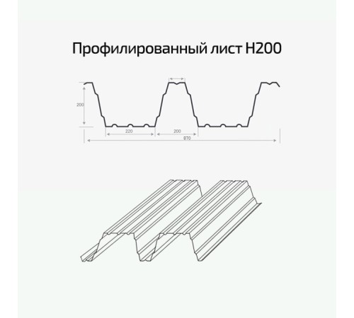 Профлист Н200-840 Полиэстер RAL-2004-0.7