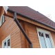 Колено сливное ПВХ коричневое RR 32