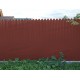 Профнастил фигурный С10 - 0,5 Окрас - Б, Satin RAL 3009 оксидно-красный.