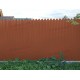 Профнастил фигурный С10 - 0,5 Окрас - Б, Satin с пленкой RAL 8004 терракота.