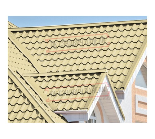 Планка конька плоского 150х150х2000 ПЭ-1014-0.5