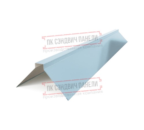 Планка конька плоского 150х150х2000 ПРМ-Met.Blue-0.5
