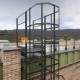 Вертикальная пожарная лестница П1-2 с площ. 800х800 ОЦ L=7700мм ГОСТ 53254-2009