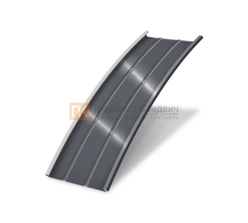 Продольно гнутый фальц профилированный 0,5 RAL 7024 Quarzit lite