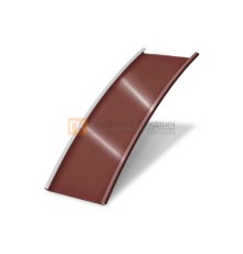 Продольно гнутый фальц гладкий 0,5 RAL 3009 Satin