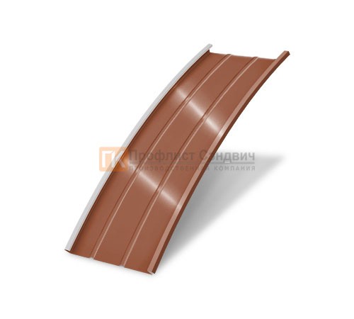 Продольно гнутый фальц профилированный 0,5 RAL 8004 Velur20