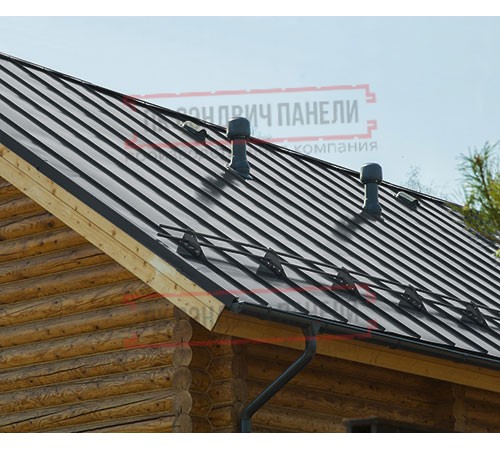 Фальц двойной стоячий Line 0,5 Satin Мatt RAL7016 серый антрацит с пленкой на замках