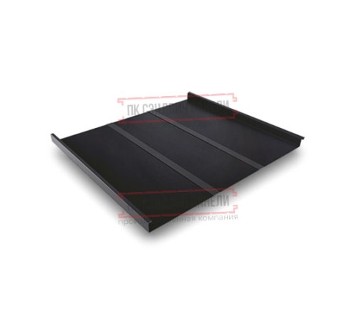 Фальц двойной стоячий Line 0,5 Satin Мatt RAL9005 черный