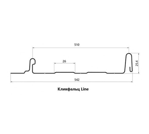 Кликфальц Line 0,45 Drap ST RAL6005 зеленый мох