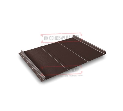 Кликфальц Line 0,5 PurLite Мatt с пленкой RAL8017 шоколад