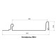 Кликфальц mini 0,45 Drap RAL7024 мокрый асфальт с пленкой на замках
