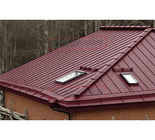 Кликфальц Pro 0,5 Satin Мatt RAL3005 красное вино