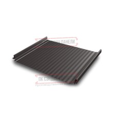 Кликфальц Pro Gofr 0,5 Satin RR32 темно-коричевый с пленкой на замках