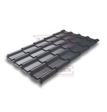 Металлочерепица Камея RAL7024 Satin-0.5