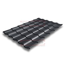 Металлочерепица Кредо RAL7024 PurLite Мatt-0,5