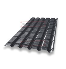 Металлочерепица Монкатта RAL7024 Drap-0,45