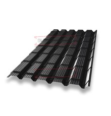 Металлочерепица Монкатта RAL9005 Drap-0,45