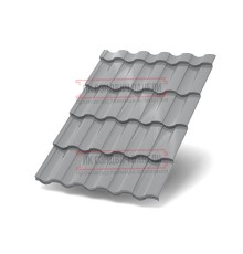 Металлочерепица Монтекристо-XL RAL7004 Norman-0.5
