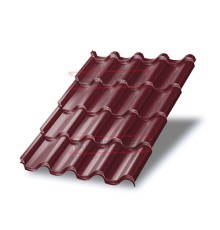 Металлочерепица Монтерроса-ML RAL3005 Viking E-0.5