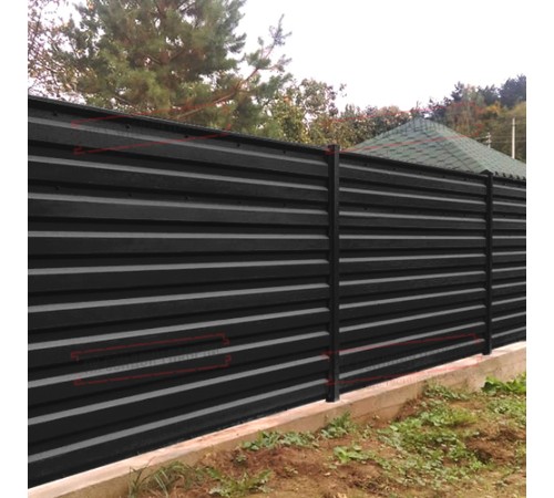 Профилированный лист МП35-1035 Пурман RAL-9005-0.5