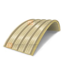Сэндвич-панели арочные с пенополиизоциануратом, ширина 1200 мм, толщина 220 мм, 0.5/0.5, RAL1014