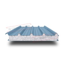 Сэндвич панели кровельные с пенополистиролом, ширина 1000 мм, толщина 40 мм, 0.5/0.5, RAL5024