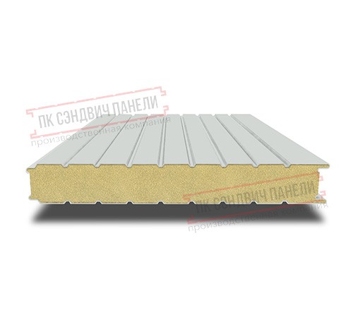 Сэндвич панели стеновые с пенополиуретаном, ширина 1000 мм, толщина 200 мм, 0.5/0.5, RAL7035