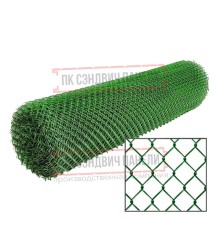 Сетка рабица ППК RAL, 1,5x10 м, ячейка 55x55x2,5.