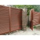 Нащельник (для калиток и ворот) 25х35 жалюзи Milan, Tokyo, Palermo 0,45 Drap RAL 8004 терракота (L1,68)