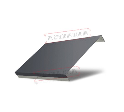 Ламель обратная 150 жалюзи Texas 0,45 Drap RAL 7024 мокрый асфальт