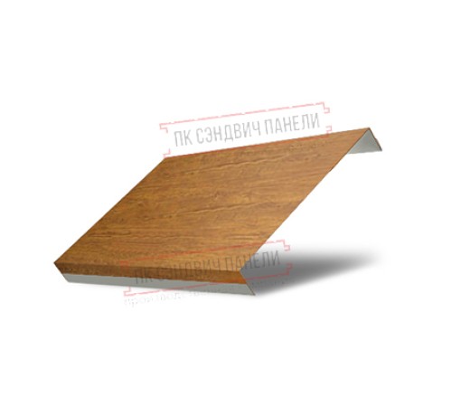 Ламель обратная 150 жалюзи Texas 0,45 Print Elite Golden Wood