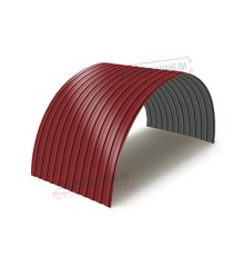Профнастил МП10ПГ-0.7, Ширина-1100, Полиэстер RAL3011