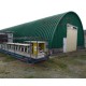 Профнастил H112ПГ-0.7, для бескаркасных ангаров, Полиэстер RAL 6005.